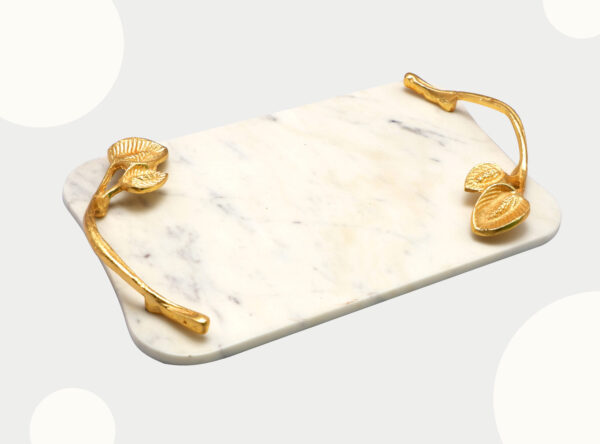 Marble Tray with Handle