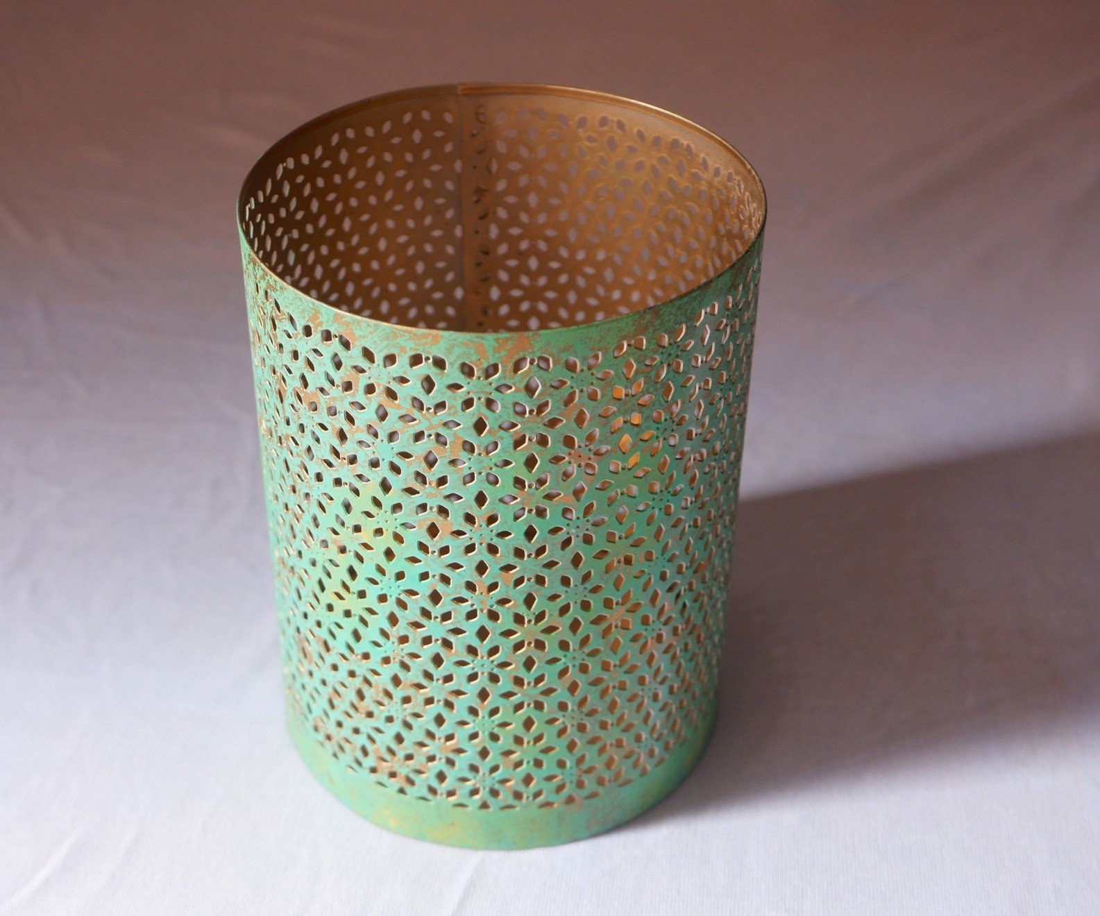 Turquoise Patina Votive Set of 5 — detail view 2