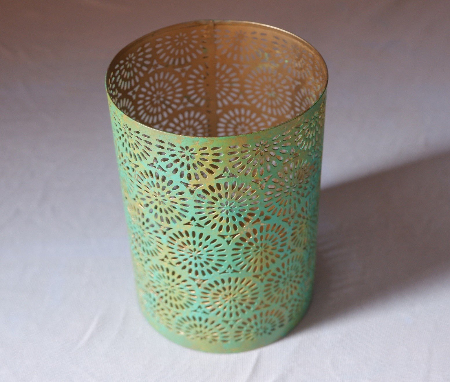Turquoise Patina Votive Set of 5 — detail view 3