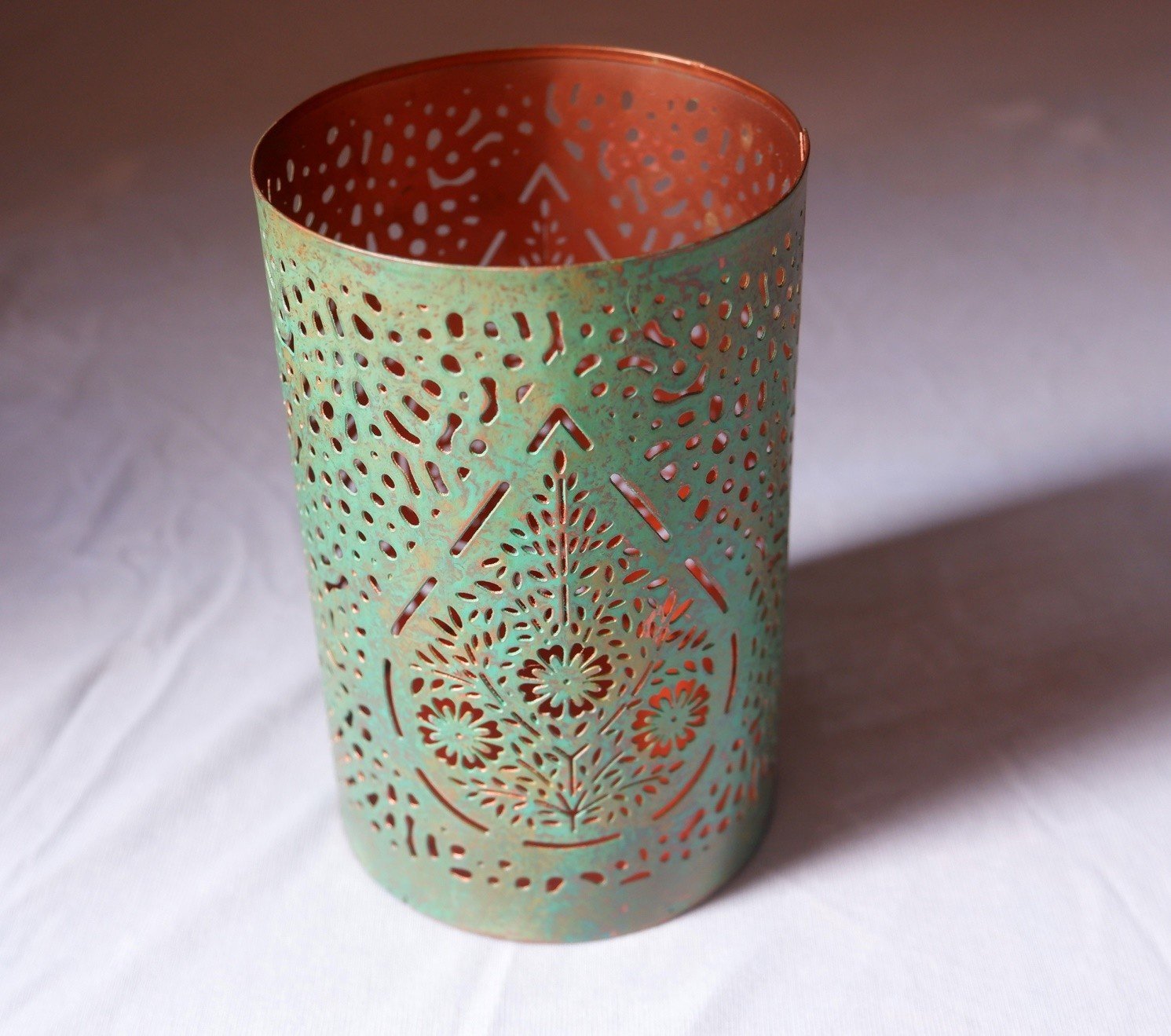 Turquoise Patina Votive Set of 5 — detail view 4