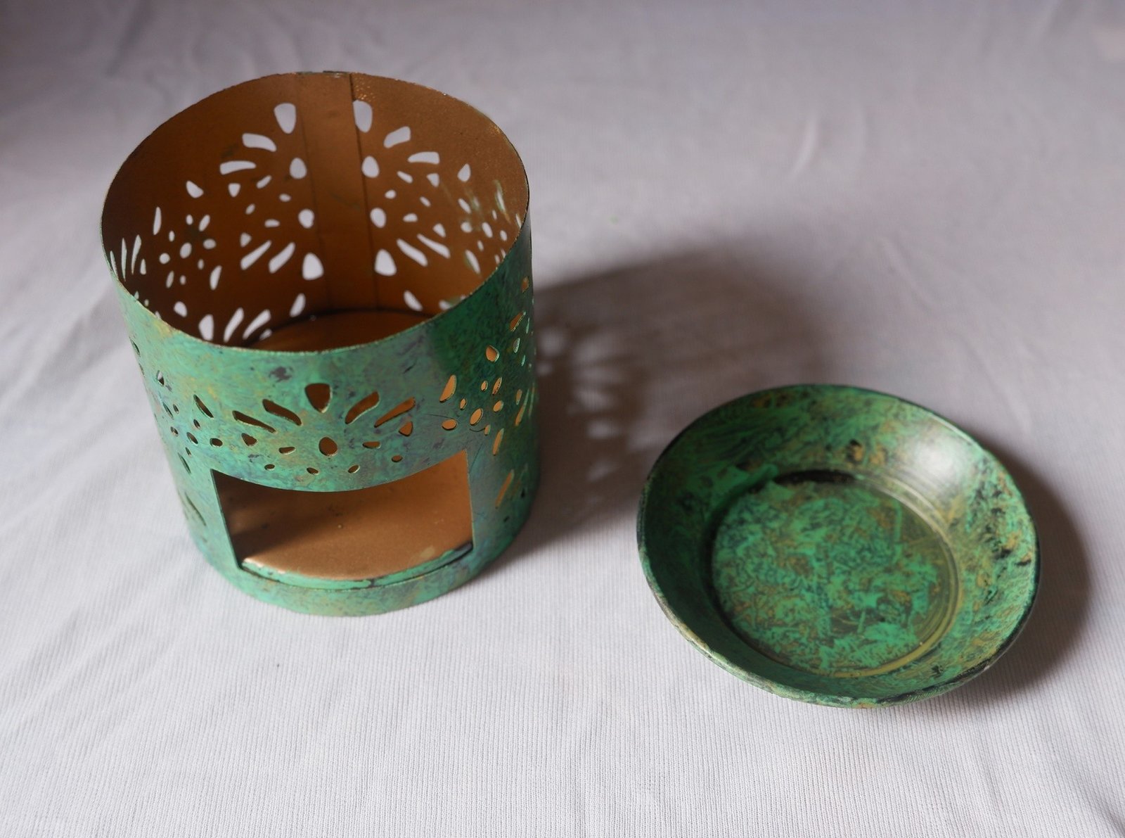 Turquoise Patina Votive Set of 5 — detail view 7